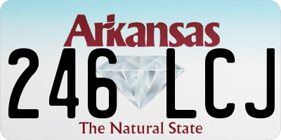 AR license plate 246LCJ