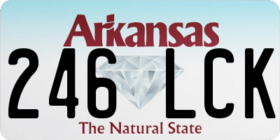 AR license plate 246LCK
