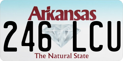 AR license plate 246LCU