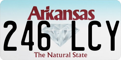 AR license plate 246LCY