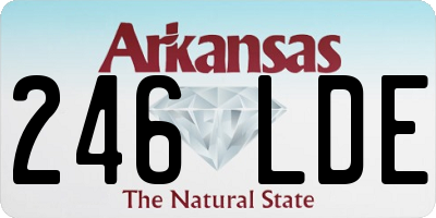 AR license plate 246LDE