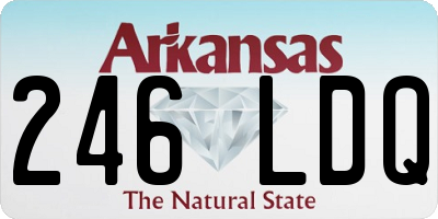 AR license plate 246LDQ