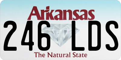 AR license plate 246LDS