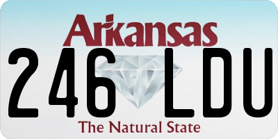 AR license plate 246LDU