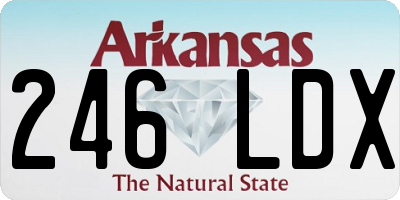 AR license plate 246LDX
