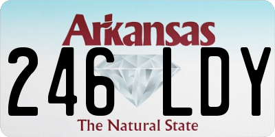 AR license plate 246LDY