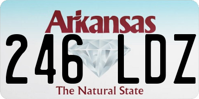 AR license plate 246LDZ