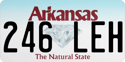 AR license plate 246LEH