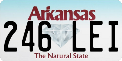 AR license plate 246LEI