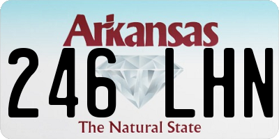 AR license plate 246LHN