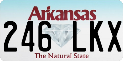 AR license plate 246LKX