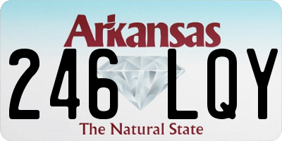 AR license plate 246LQY