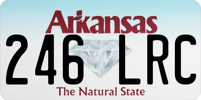 AR license plate 246LRC
