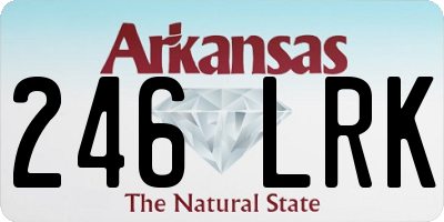AR license plate 246LRK