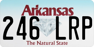 AR license plate 246LRP