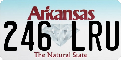 AR license plate 246LRU