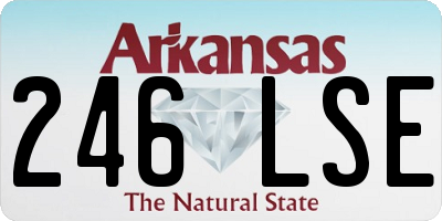 AR license plate 246LSE