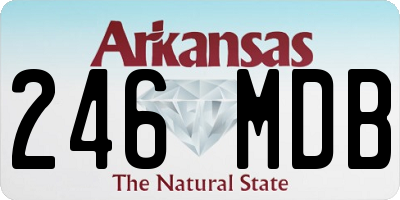 AR license plate 246MDB