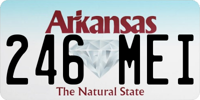 AR license plate 246MEI