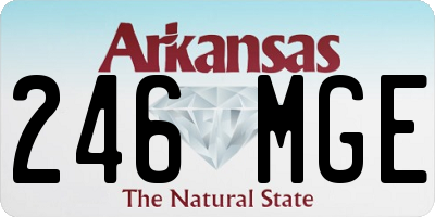 AR license plate 246MGE