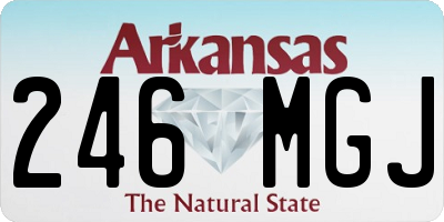 AR license plate 246MGJ