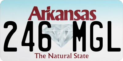 AR license plate 246MGL