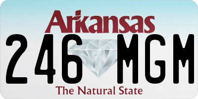 AR license plate 246MGM
