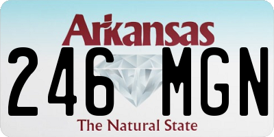 AR license plate 246MGN