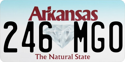 AR license plate 246MGO