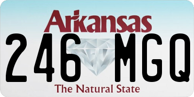 AR license plate 246MGQ