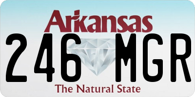 AR license plate 246MGR