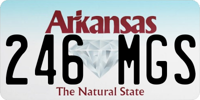 AR license plate 246MGS