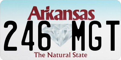 AR license plate 246MGT