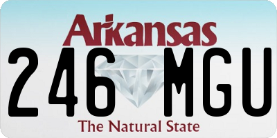 AR license plate 246MGU