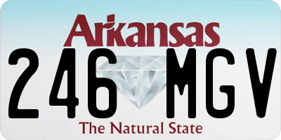 AR license plate 246MGV