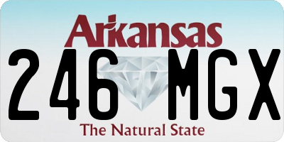 AR license plate 246MGX