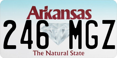 AR license plate 246MGZ