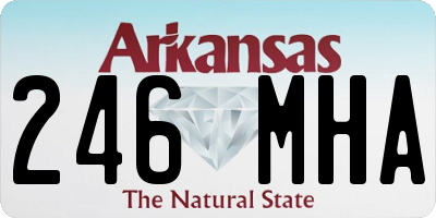 AR license plate 246MHA