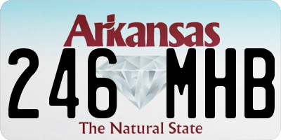 AR license plate 246MHB