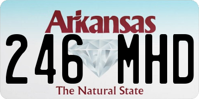 AR license plate 246MHD