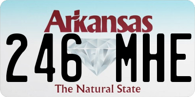 AR license plate 246MHE