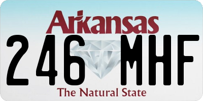 AR license plate 246MHF