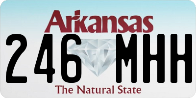 AR license plate 246MHH