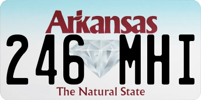 AR license plate 246MHI