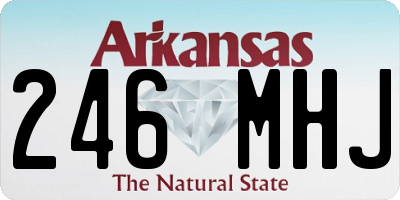 AR license plate 246MHJ