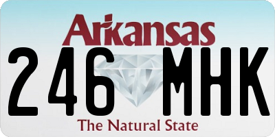 AR license plate 246MHK