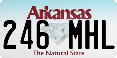 AR license plate 246MHL