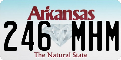 AR license plate 246MHM