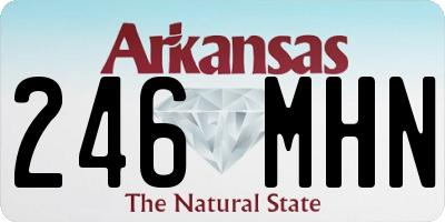 AR license plate 246MHN