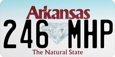 AR license plate 246MHP